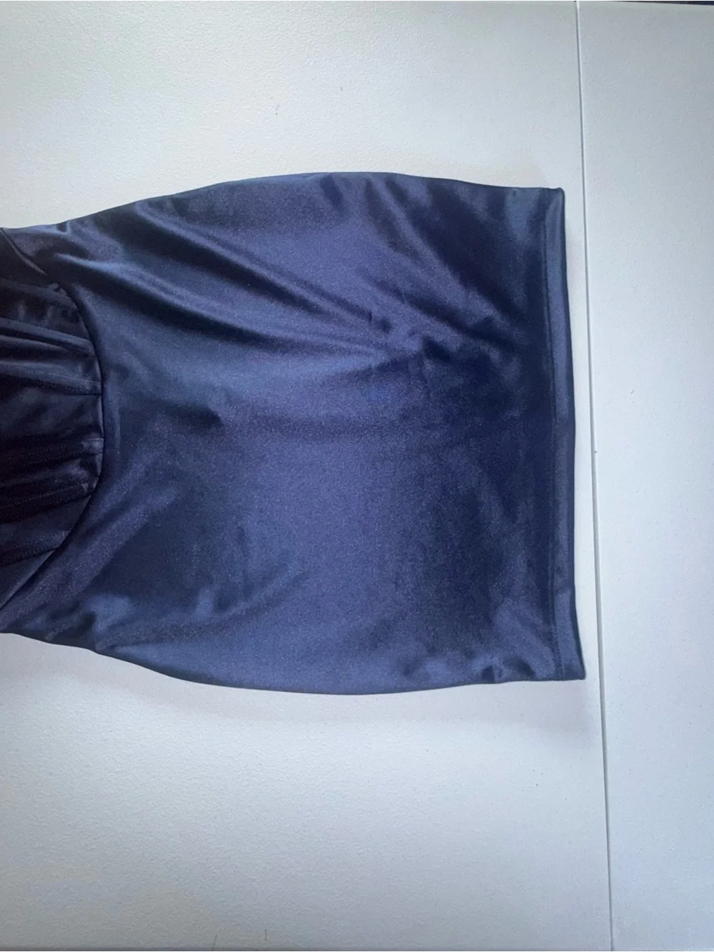 Windsor Navy Satin Corset Mini Dress Small navy mini date night beachy dress - Picture 5 of 11